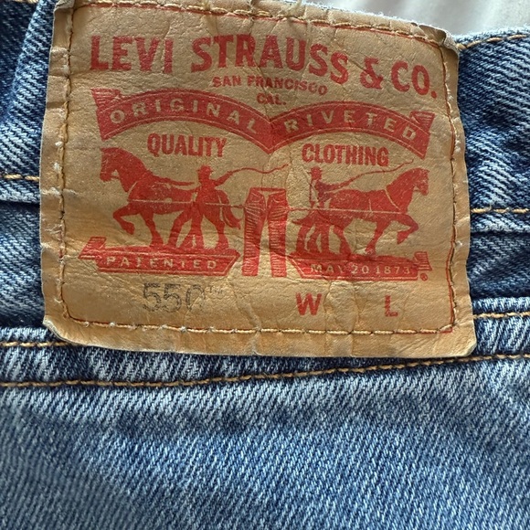 Levi's Men's 550 Classic Straight Blue Jeans Size 40x36 - Picture 5 of 5
